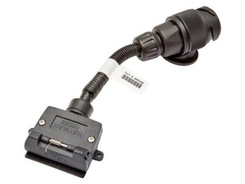 (188940) Adaptor 7 Pin flat on trailer to Eropean 13 Pin round socket on car