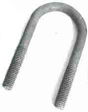 (702530) Round Galvanized U-Bolt  45mm I.D x 115mm